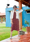 Smylee Girly Heavy Rayon Foil Printed Party Wear Kurti With Jacket Collection
